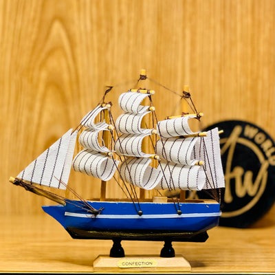 Wooden Sailing Boats Ship Model | Handcrafted Boat Home Decoration