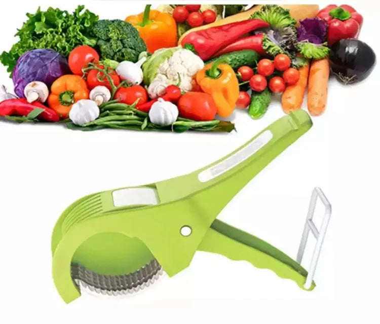 Ultimate 5-Blade Multi Veg Cutter: Effortless Precision for Vegetables &amp; Fruits Slicing and Dicing (random color)