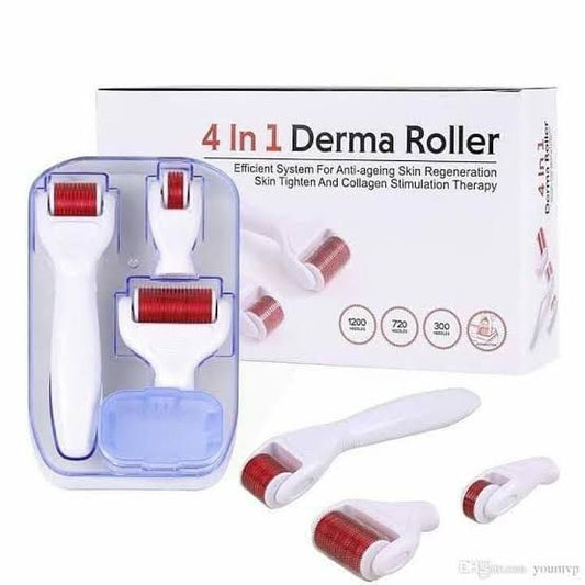 4 In 1 Meso Derma Roller Hair &amp; Skin Rejuvenation System