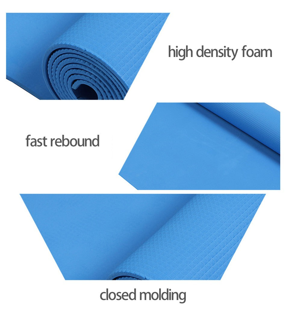 Yoga Matt Non-Slip Exercise Gym Flooring Mat Premium Quality For Men and Women Multi Purpose Uses (random color)