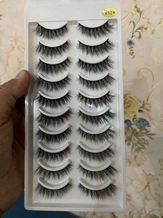 (10 PACK) eyelashes # X52