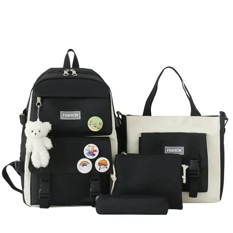 4-Piece School Bag Set: Stylish &amp; Practical new arrival 2024