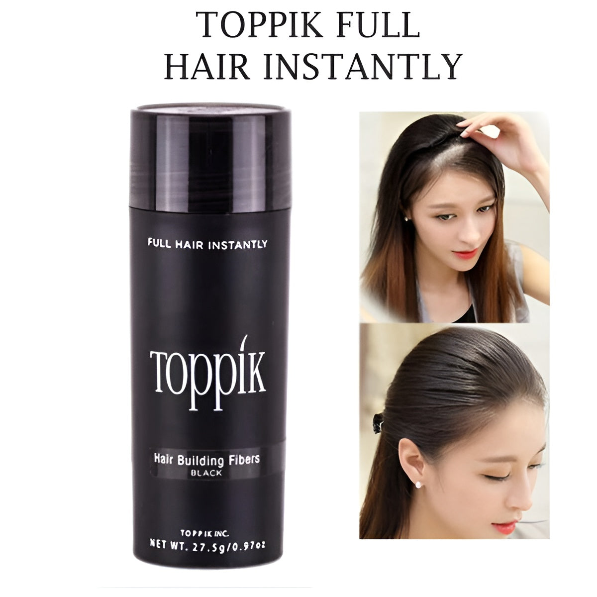 Toppik Hair Building Fiber Fuller Looking Hair for Men &amp; Women (27.5g)